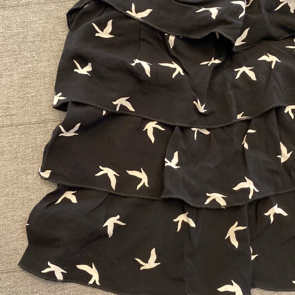 Ruffle bird print dress - Picture 3 of 4